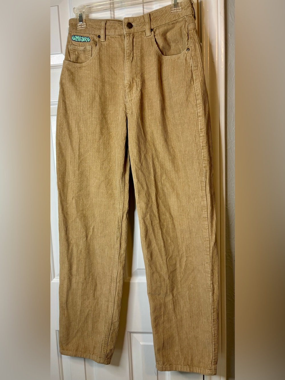 Empyre Wide-Leg Corduroy Pants in Camel